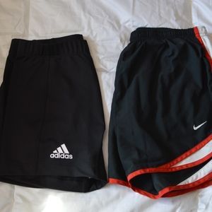 Adidas spandex and Nike shorts BUNDLE